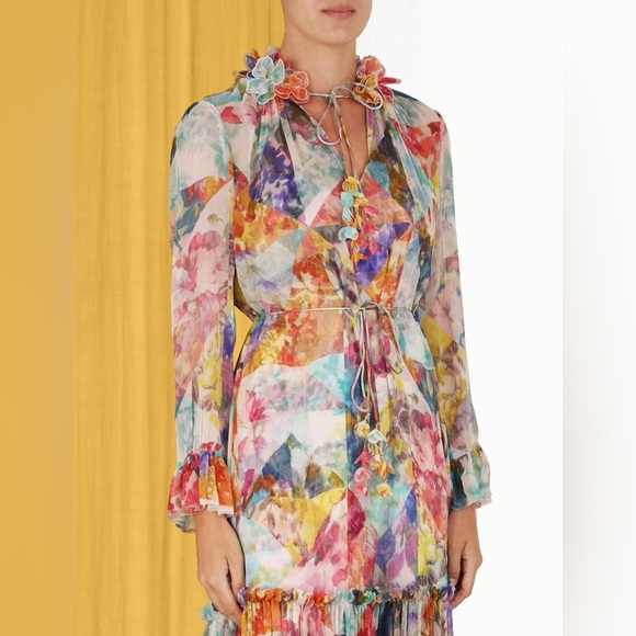 ZIMMERMANN High Tide floral silk midi dress - Picture 7 of 7